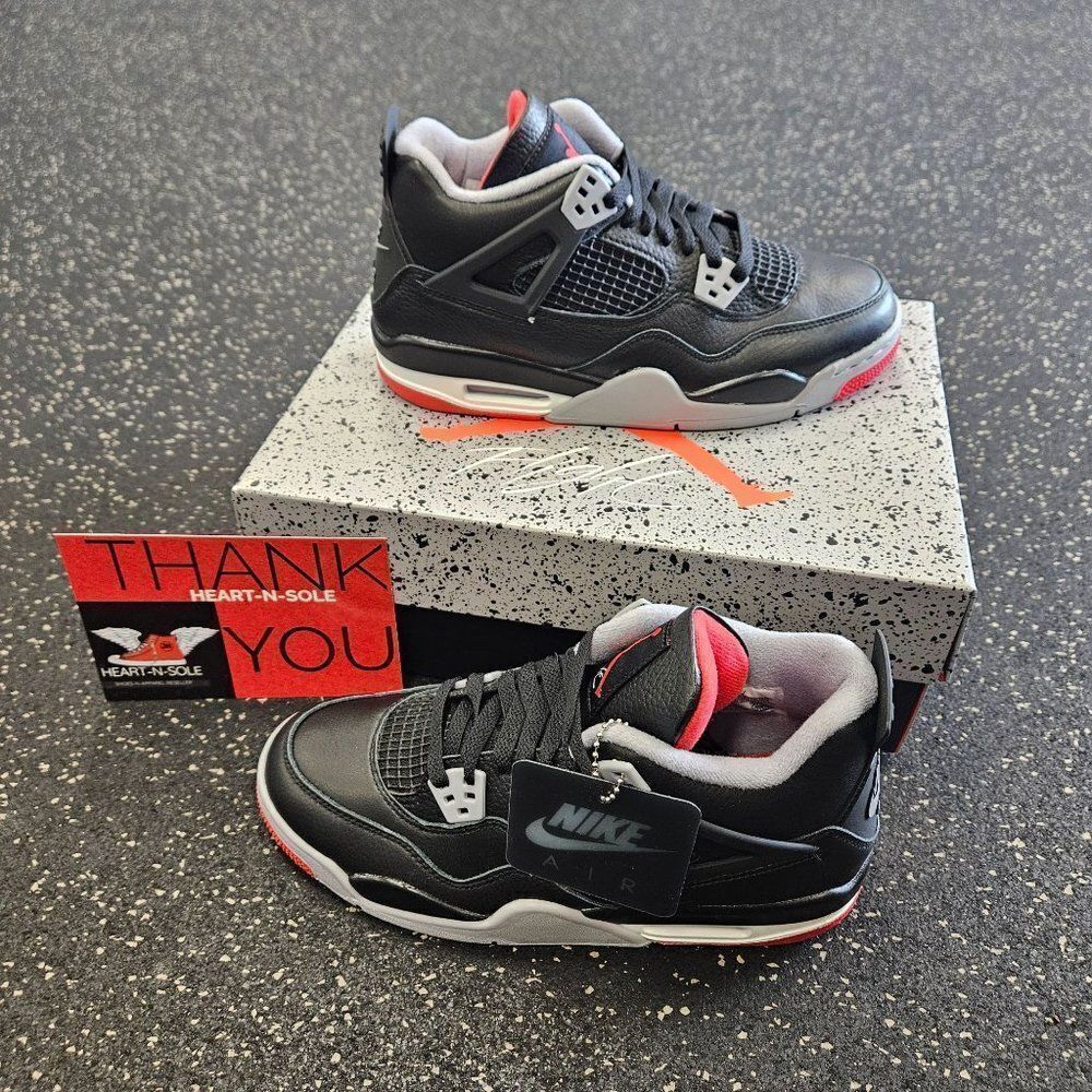 Jordan 4 Retro Bred Reimagined GS Size 6Y /7.5W (FQ8213-006)